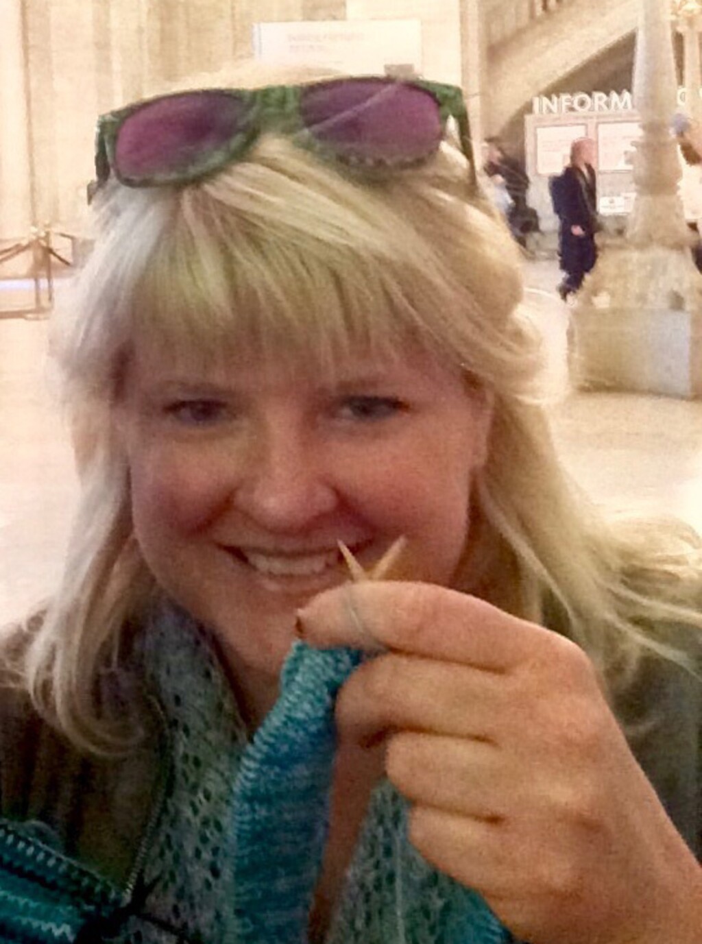 (Photo courtesy of Brodi Ashton) Brodi Ashton knits.