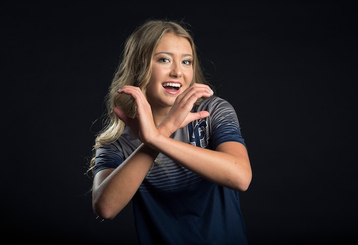 (Scott Sommerdorf   |  The Salt Lake Tribune)   Kenli Coon of Corner Canyon, Friday, December 8, 2017.  