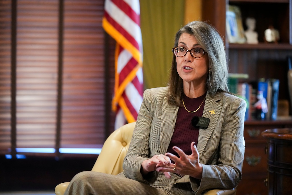 (Bethany Baker  |  The Salt Lake Tribune) Lt. Gov. Deidre Henderson speaks during an interview in her office at the Utah Capitol in Salt Lake City on Wednesday, Sept. 9, 2026.