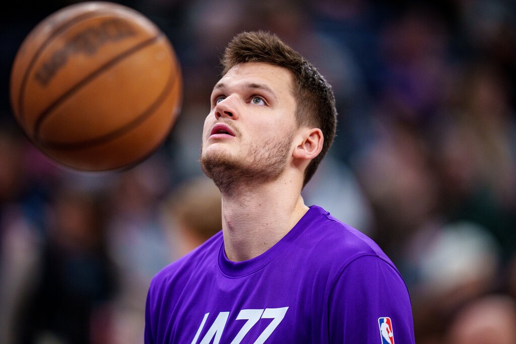 (Trent Nelson  |  The Salt Lake Tribune) Utah Jazz center Walker Kessler (24).
