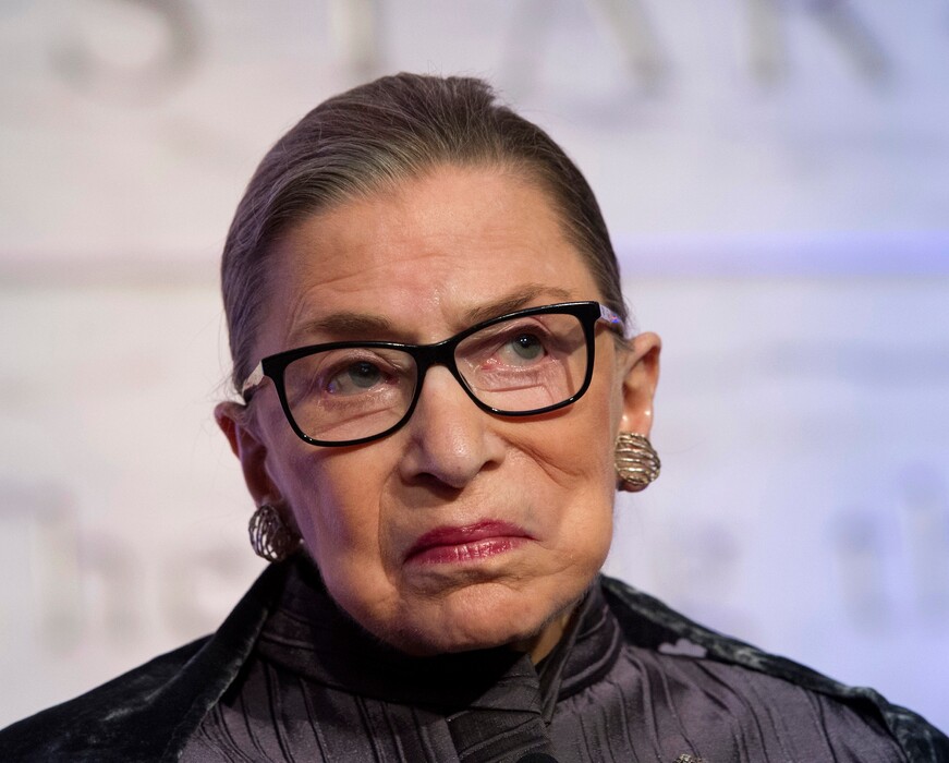 (AP Photo/Cliff Owen, File) In this June 1, 2016, file photo, Supreme Court Justices Ruth Bader Ginsburg speaks in Washington.