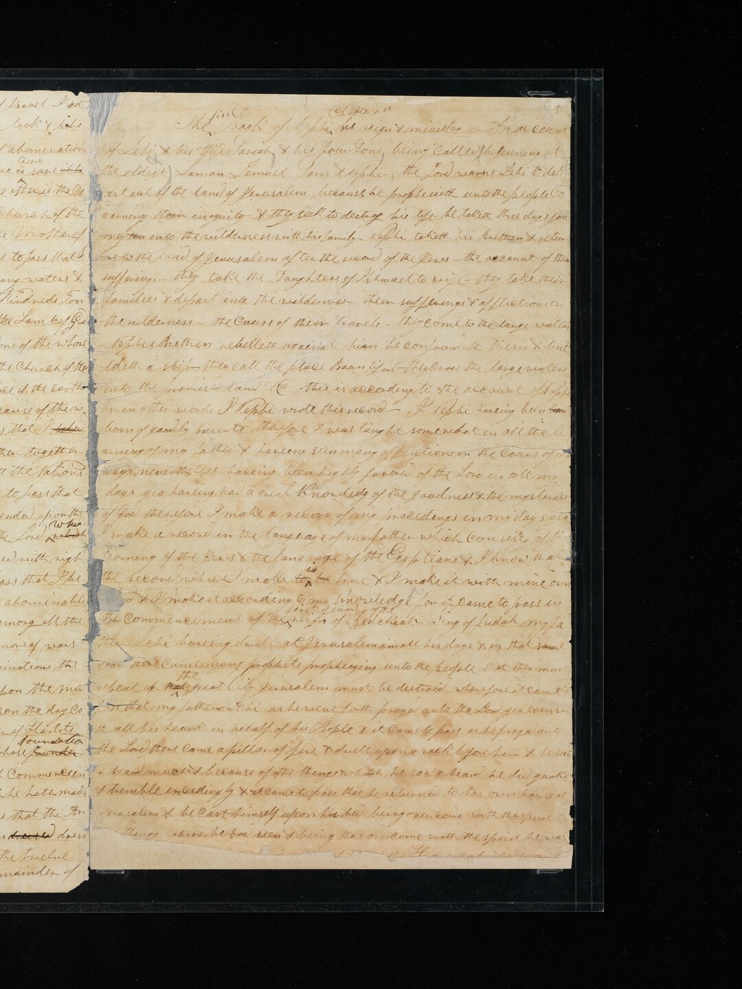 (Courtesy The Church of Jesus Christ of Latter-day Saints)  | The printer's manuscript of the Book of Mormon was sold to The Church of Jesus Christ of Latter-day Saints for $35 million.