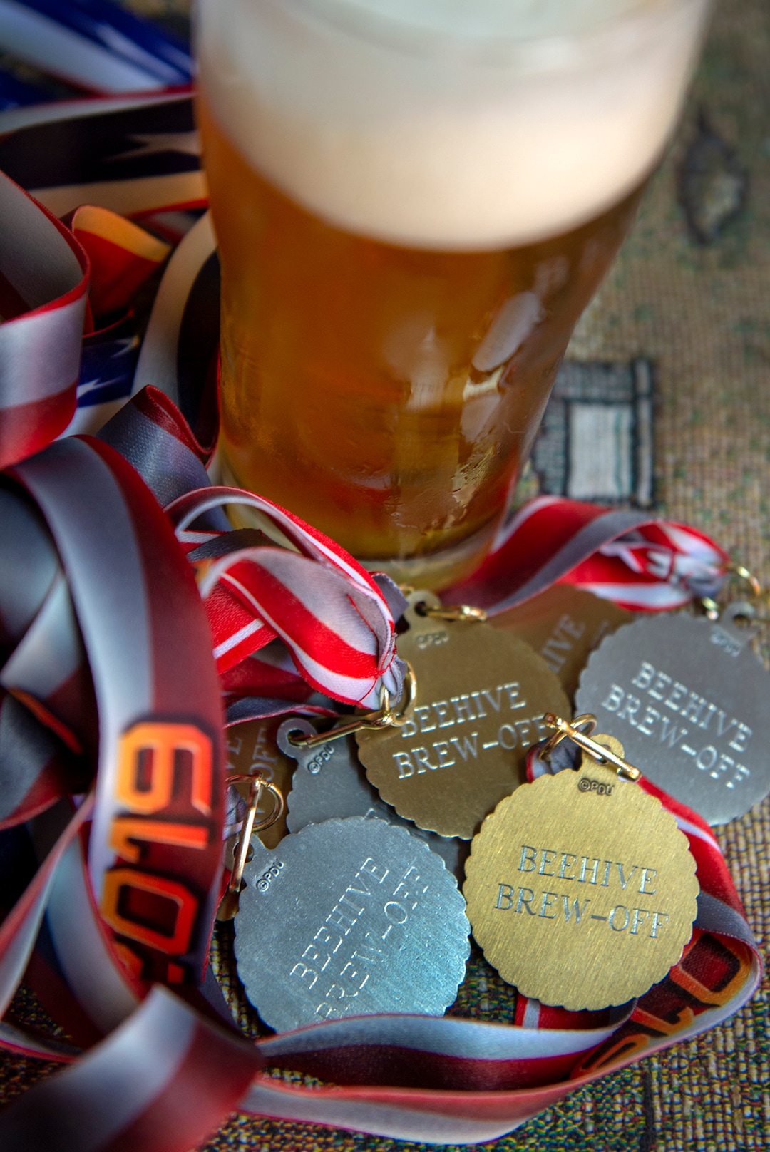 (Leah Hogsten  |  The Salt Lake Tribune)   Landon Jeffery was named Utah's "Best Home Brewer" during the 2019 Beehive Brewoff. Jeffery earned five gold medals, three silver and a bronze, including the "best beer." The win is good news for Ogden beer drinkers Ñ as Jeffery will become a co-brewer at Ogden River Brewing, when it opens early next year.