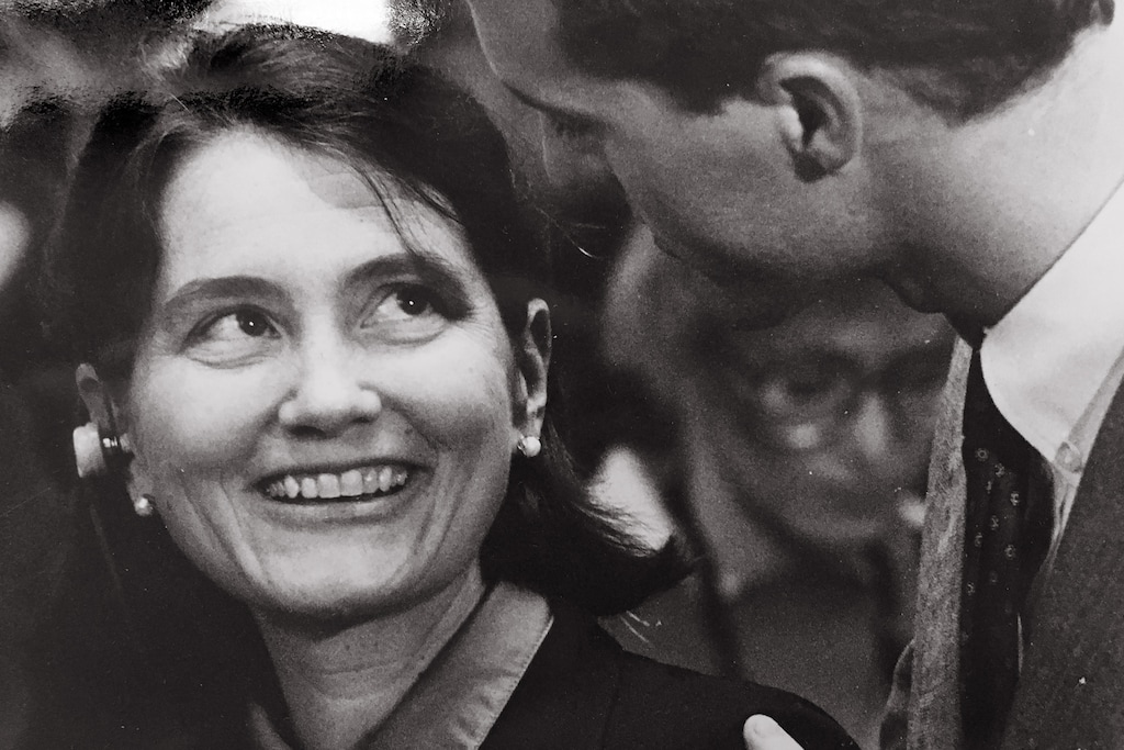 (Rick Egan  |  The Salt Lake Tribune)  Genevieve Atwood, seen here in 1990, was the first woman to become a member of the Alta Club.
