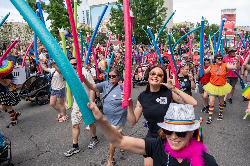(Rick Egan | The Salt Lake Tribune) Salt Lake Educators in the Salt Lake Pride Parade on Sunday, June 7, 2026.