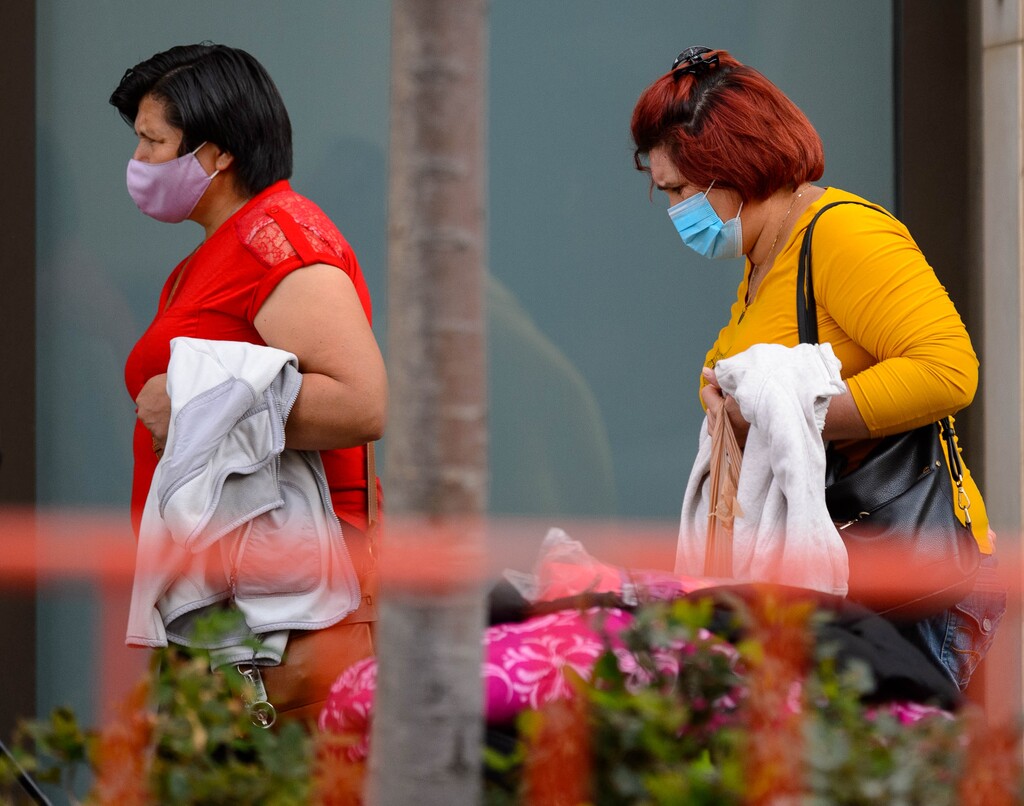(Trent Nelson  |  The Salt Lake Tribune) Masks in use in Salt Lake City on Thursday, Oct. 8, 2020. The Salt Lake County Health Department says that face coverings are required indoors or outdoors where consistent social distancing is not possible.