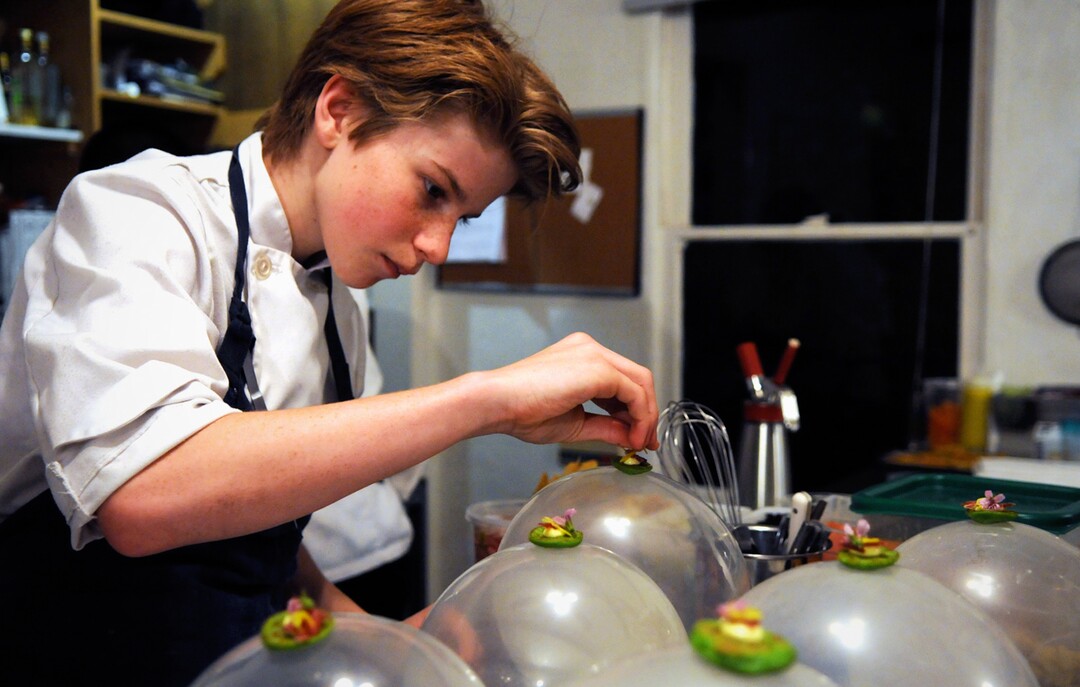 (Courtesy of Sundance Institute | photo by Will McGarry) Flynn McGarry appears in "Chef Flynn" by Cameron Yates, an official selection of the Documentary Premieres program at the 2018 Sundance Film Festival.