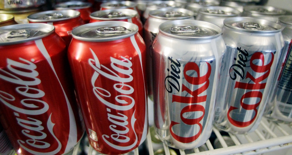 (AP file) Caffeinated Coca-Cola and Diet Coke, shown in this 2011 photo from Portland, Oregon, are now being sold at Brigham Young University-Idaho.