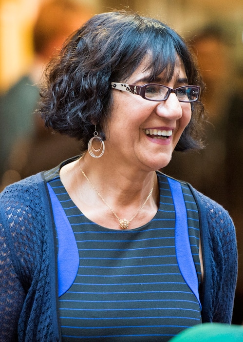 Rick Egan  |  The Salt Lake TribuneWomen of the World, founder Samira Harnish visits with participants during the 4th Annual Celebration of Women of the World, Saturday, December 13, 2014.