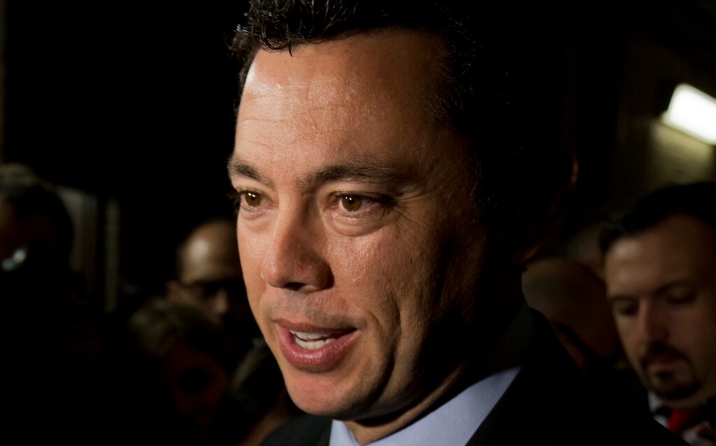 Rep. Jason Chaffetz, R-Utah, speaks to reporters as he leaves a House Republican Caucus meeting on Capitol Hill in Washington, Friday, Oct. 9, 2015. Chaffetz ran briefly for House speaker. (AP Photo/Manuel Balce Ceneta)
