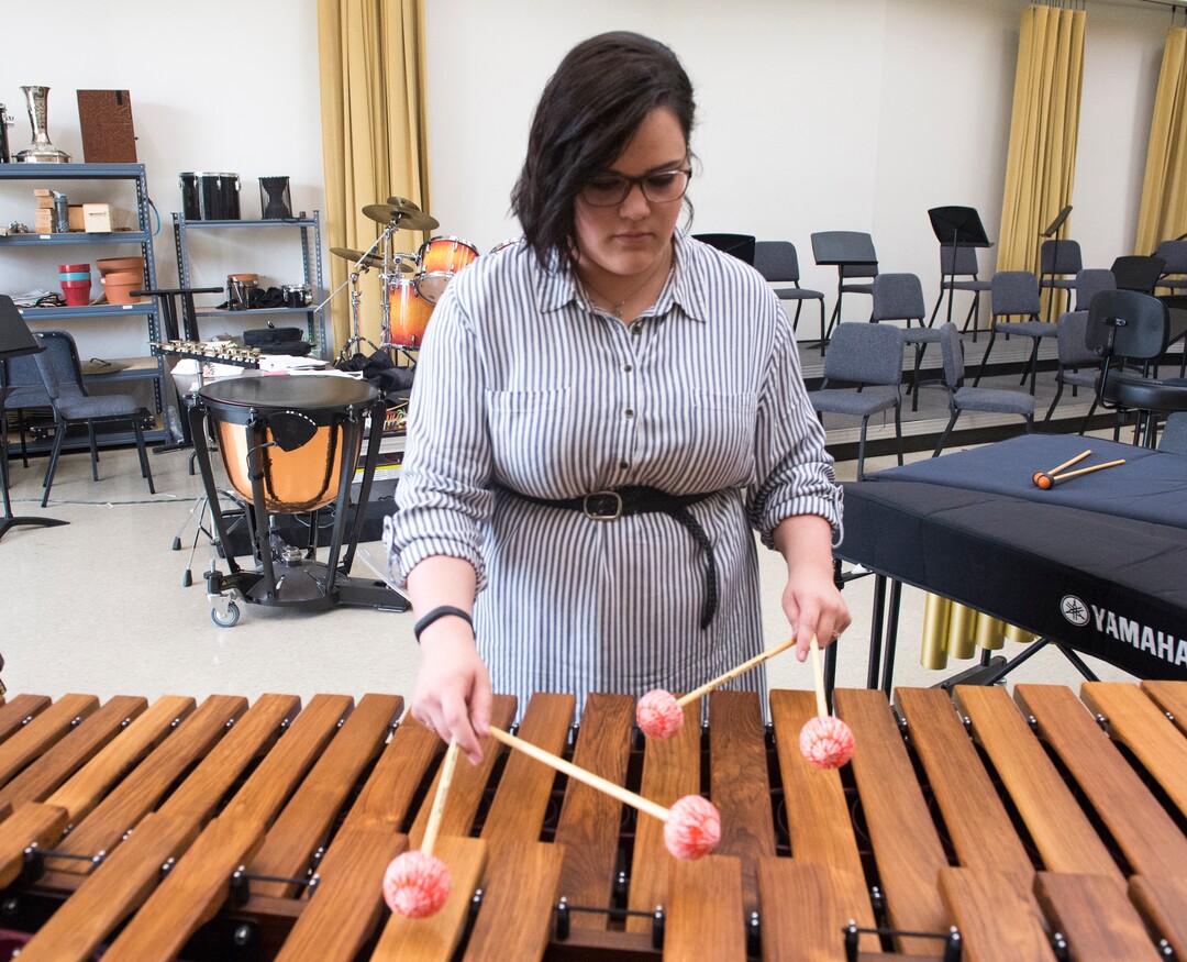 (Rick Egan  |  The Salt Lake Tribune)  Dixie State University music student Courtney Gordon is speaking out against the way the university has handled the recent terminations of music professor Ken Peterson and music department chair Glenn Webb.  Friday, April 6, 2018.