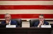 (Chris Samuels | The Salt Lake Tribune) Sen. Dan McCay, left, R-Riverton, and Rep. Trevor Lee, R-Layton, during a meeting of the Rules Review and General Oversight Committee at the Capitol in Salt Lake City, Thursday, Oct. 16, 2025.