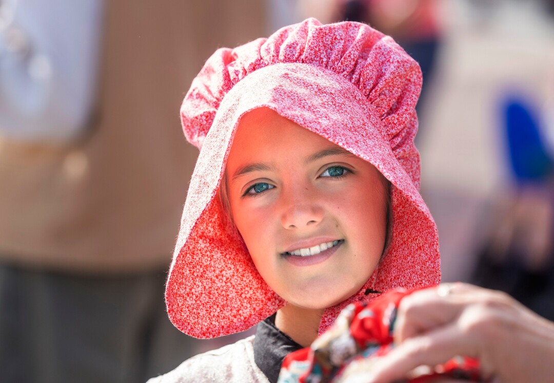 (Rick Egan | The Salt Lake Tribune) Venna Orme, 11 walks in the Days of '47 Parade with the Sons of the Utah Pioneers, in Salt Lake City, on Friday, July 23, 2021.