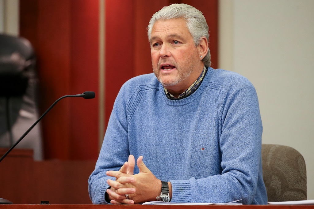 Kirk Torgensen testifies on the fourth day of John Swallow's public corruption trial at the Matheson Courthouse in Salt Lake City on Friday, Feb. 10, 2017.