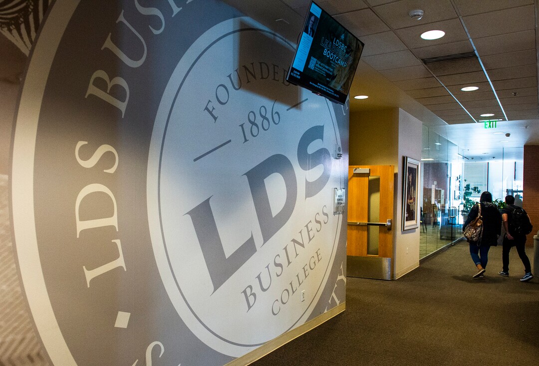 (Rick Egan  |  The Salt Lake Tribune)      The name of the LDS Business College will soon be changed to Ensign College. Tuesday, Feb. 25, 2020.