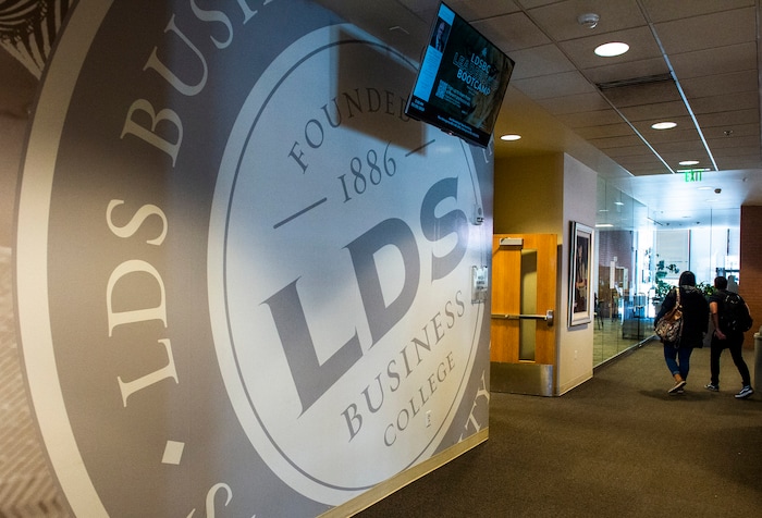 (Rick Egan  |  The Salt Lake Tribune)      The name of the LDS Business College will soon be changed to Ensign College. Tuesday, Feb. 25, 2020.