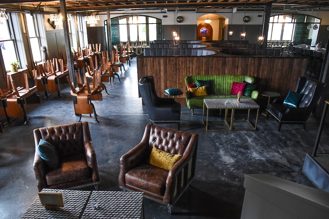 (Francisco Kjolseth  |  The Salt Lake Tribune)  Caffe Molise recently opened in its new location inside the old (but completely updated) Eagle Building on the southwest corner of 400 South and West Temple with the owners other venture, the BTG Wine Bar, taking up residence in the space below the restaurant.