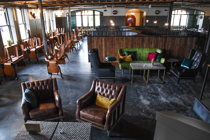 (Francisco Kjolseth  |  The Salt Lake Tribune)  Caffe Molise recently opened in its new location inside the old (but completely updated) Eagle Building on the southwest corner of 400 South and West Temple with the owners other venture, the BTG Wine Bar, taking up residence in the space below the restaurant.