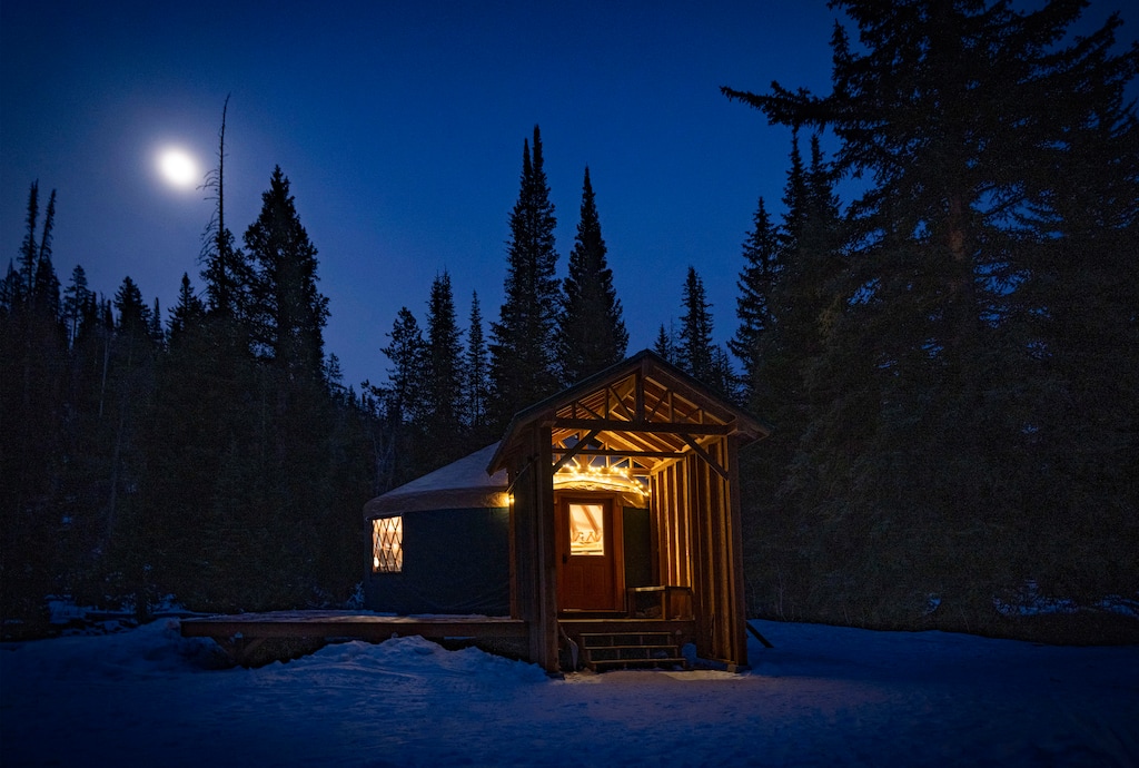 (Rick Egan | The Salt Lake Tribune)  The Smith and Morehouse Yurt, on Thursday, Dec 12, 2024.
