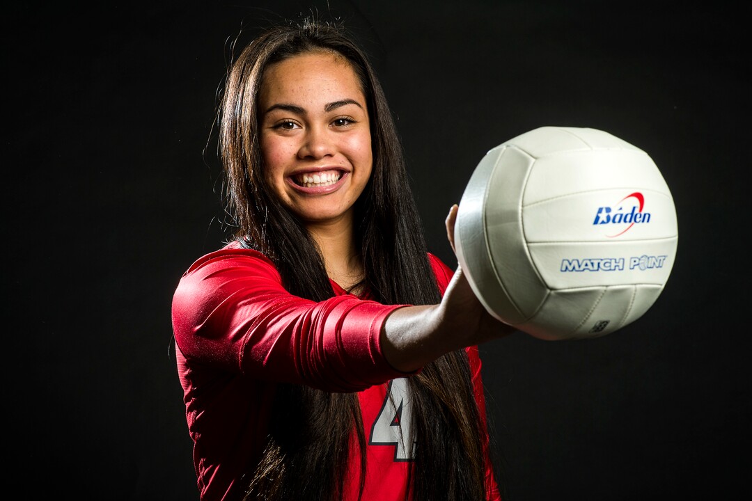 (Chris Detrick  |  The Salt Lake Tribune)  Bountiful's Brook Pe'a poses for a portrait Wednesday, December 13, 2017.  