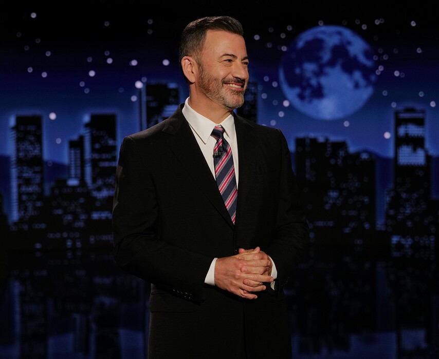 (Randy Holmes / Disney) Jimmy Kimmel during his late-night talk show on Sept. 23, 2025, his first episode back after Disney temporarily suspended the program following his remarks about Charlie Kirk. Nexstar Media Group, which owns ABC4, announced on Sept. 26 that it would resume airing the show on its ABC affiliate stations.
