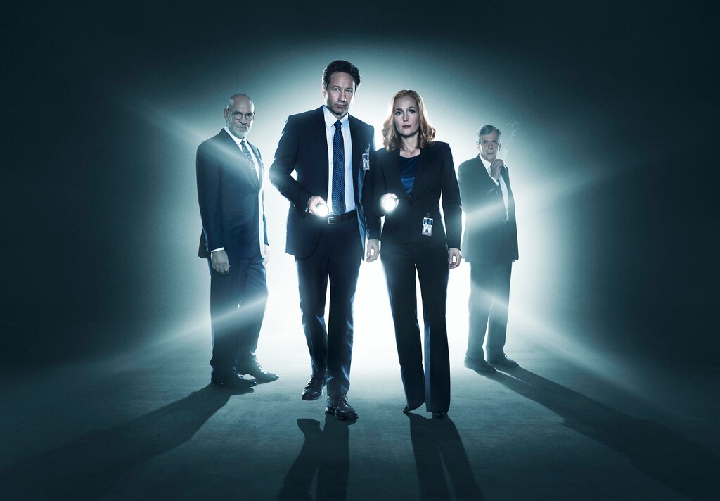 (Frank Ockenfels | FOX) Mitch Pileggi, David Duchovny, Gillian Anderson and William B. Davis return in “The X-Files.”
