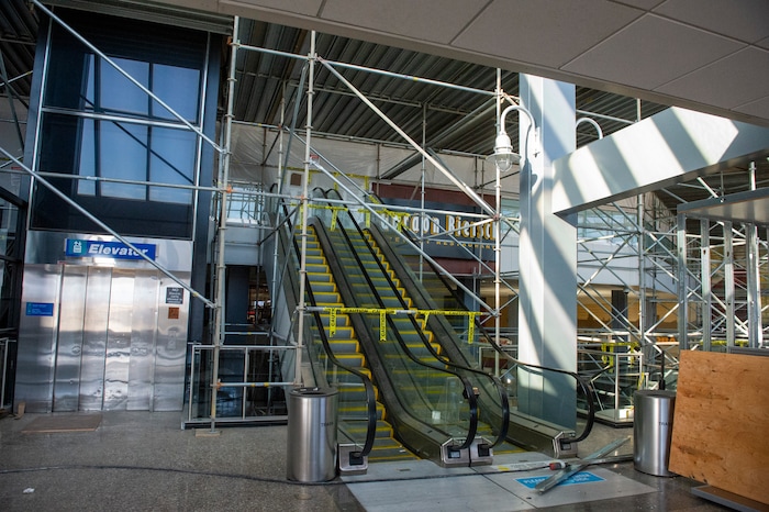 (Rick Egan | The Salt Lake Tribune)  The old Terminal 1 at the Salt Lake International Airport sits vacant, as it is prepared for demolition, to make way for the expansion of the new terminals, on Tuesday, Nov. 24, 2020.