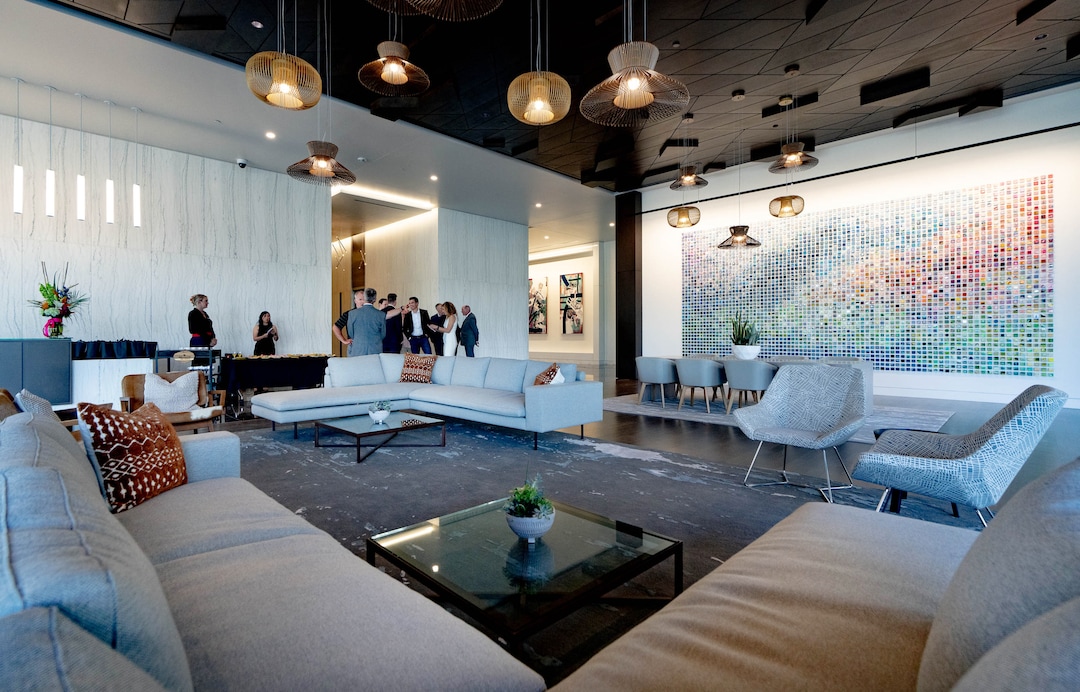 (Francisco Kjolseth | The Salt Lake Tribune) A first look inside the newly opened office tower at 650 Main Street in Salt Lake City on Tuesday, May 24, 2022.