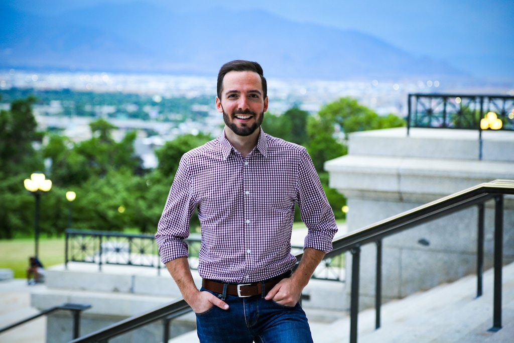 (Courtesy of the Jake Hunsaker campaign) Jake Hunsaker, of Riverton, announced that he is running against Rep. Burgess Owens, R-Utah, in the state's 4th Congressional District on Tuesday, Aug. 10, 2021.