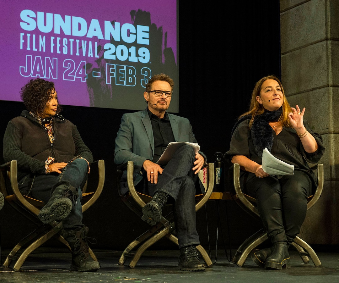 (Rick Egan  |  The Salt Lake Tribune)     Shari Frilot, Chief Curator New Frontier and Senior Programmer, John Nein, Senior Programmer, and Caroline Libresco Director, Catalyst and Women at Sundance, and  Senior Programmer discuss the films being screened this year, at the opening news conference for the 2019 Sundance Film Festival at the Egyptian Theatre in Park CIty, Thursday, Jan. 24, 2019.