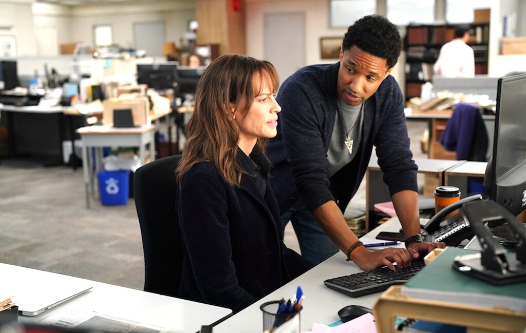 (Darko Sikman | ABC) Hilary Swank and Craig Frank star in "Alaska Daily."