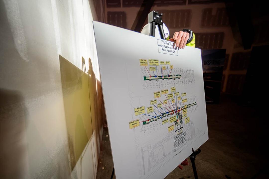 (Trent Nelson | The Salt Lake Tribune)The Salt Lake City International Airport announces the retail shops that have been selected for the first phase of the rebuilt airport at a news conference on Tuesday Dec. 18, 2018.
