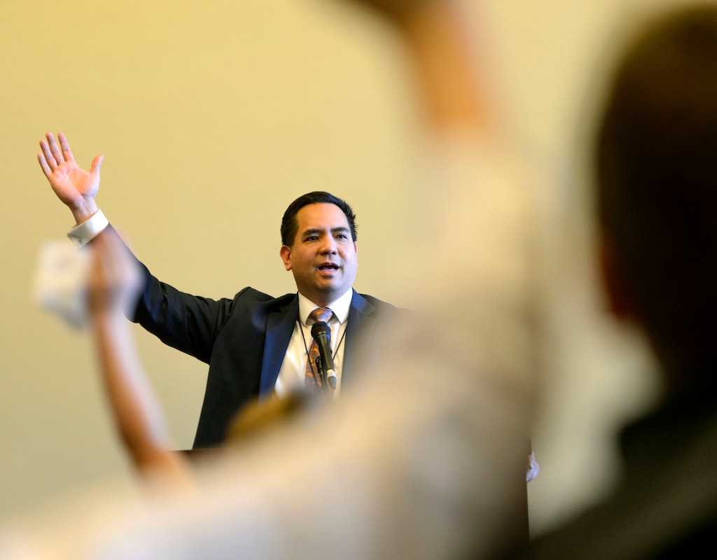 (Steve Griffin  |  Tribune file photo)  Utah Attorney General Sean Reyes, as seen on Feb. 8, 2018. Reyes has told Utah lawmakers he plans to file a lawsuit challenging an aspect of federal law governing public lands, part of an attempt to “take back” 31 million acres within Utah controlled by the U.S. government.
