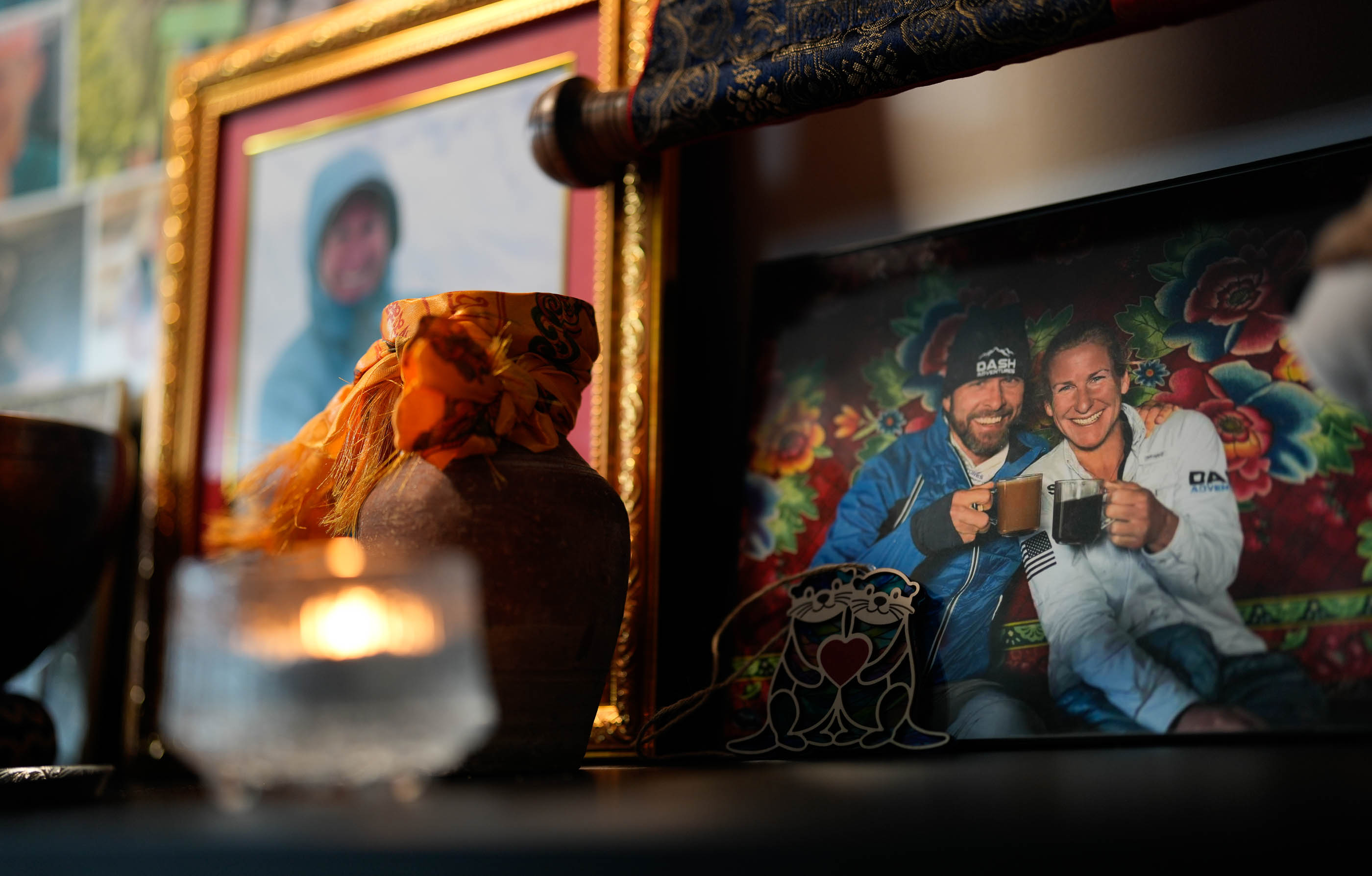 (Francisco Kjolseth | The Salt Lake Tribune) Shelley Johannesen, 53, of Francis, Utah, is memorialized by her business and life partner Dave Ashley, at their home in Francis, Utah on Friday, May 22, 2026. Johannessen succumbed to internal injuries following an avalanche atop Mount Makalu - the fifth highest peak in the world - in Nepal on May 11. A co-owner of DASH Adventures, which organizes and leads similar expeditions around the world, she was found by Ashley who tried to keep her warm for hours in harrowing conditions.