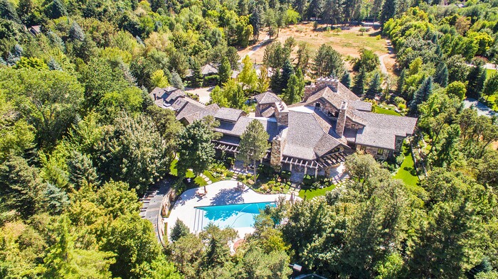 (Courtesy of Concierge Auctions) This 23,035-square-foot house in Holladay will go on the auction block Nov. 2, 2017.