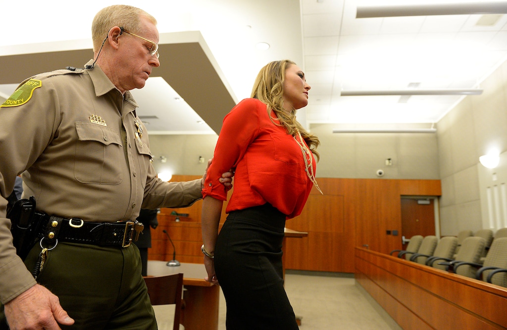 Leah Hogsten | The Salt Lake Tribune
Brianne Altice, 35, was taken into custody and ordered to stand trial in 2nd District Court after Judge John R. Morris refused to set bail, Thursday, January 15, 2015. Altice, is facing a total of 14 felony charges for allegedly having sexual relationships with three male students: five counts of first-degree felony rape, two counts of first-degree felony forcible sodomy, three counts of second-degree felony forcible sexual abuse, along with three counts of unlawful sexual activity with a minor and one count of dealing harmful material to a minor, all third-degree felonies.