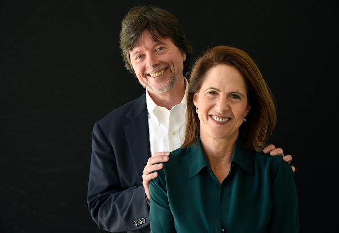 Ken Burns, left, and Lynn Novick, co-directors of the upcoming PBS documentary series "The Vietnam War," pose for a portrait during the 2017 Television Critics Association Summer Press Tour at the Beverly Hilton on Friday, July 28, 2017, in Beverly Hills, Calif. (Photo by Chris Pizzello/Invision/AP)