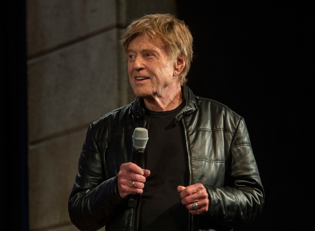 (Rick Egan  |  The Salt Lake Tribune)     Robert Redford says a few words at the opening news conference for the 2019 Sundance Film Festival at the Egyptian Theatre in Park CIty, Thursday, Jan. 24, 2019.