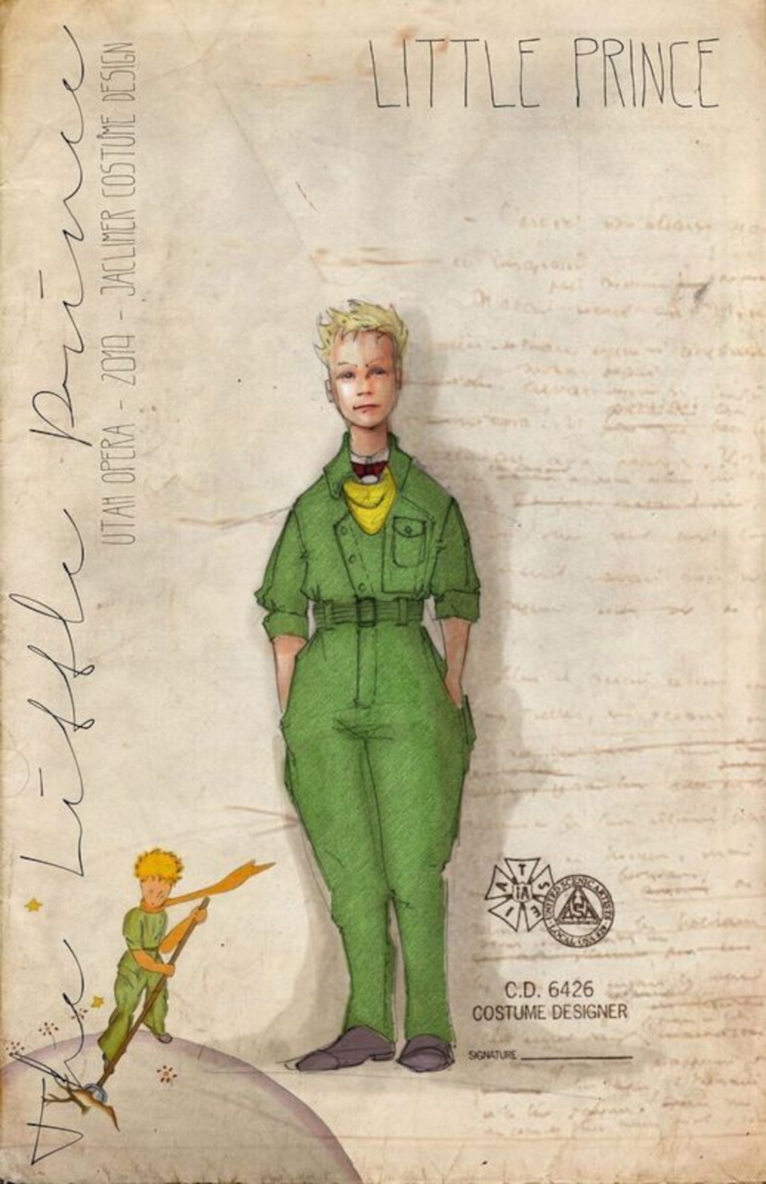 (Courtesy of Utah Opera) A rendering of Jacob Climer's costume design for Utah Opera's production of "The Little Prince."