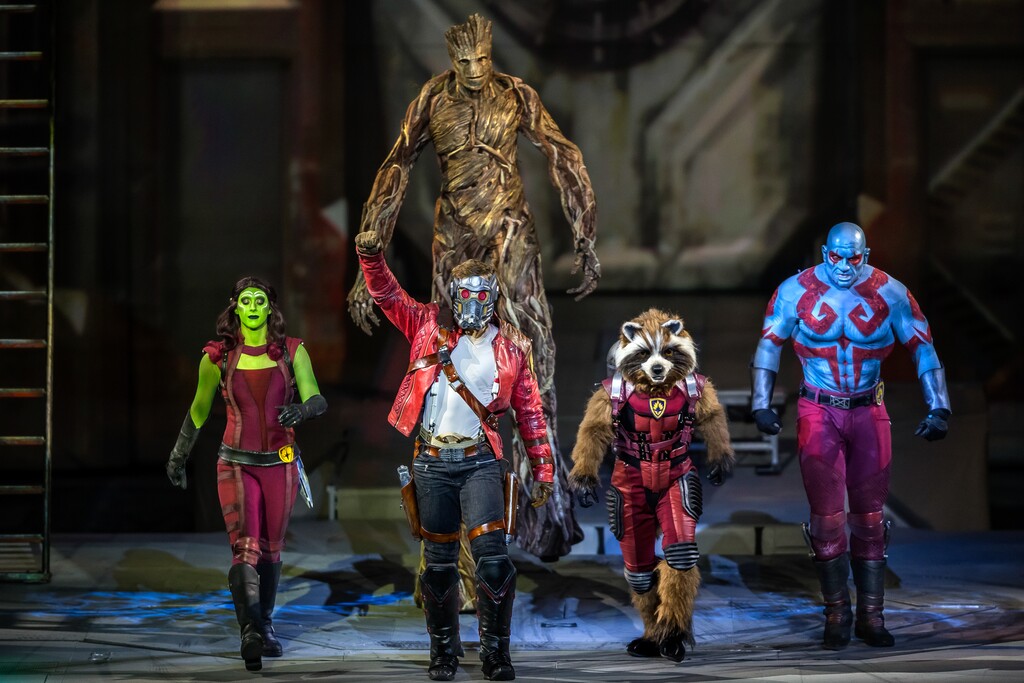 Logan native Isaac Spooner plays Star Lord, center, in "Marvel Universe Live! Age of Heroes," a live-action, stunt-filled event telling the story of Marvel superheroes such as Captain America, Black Panther and the Guardians of the Galaxy, is coming to the Maverik Center in West Valley City on Sept. 28-Oct. 1.