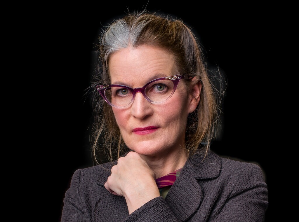 (Pygmalion Productions) Stephanie Howell plays Nita, who learns she's a survivor of the Mountains Meadows Massacre, in Pygmalion Productions' version of Deborah Threedy's play "Mountain Meadows," playing Feb. 17 through March 4, 2023, in the Black Box Theatre of the Rose Wagner Performing Arts Center in Salt Lake City.