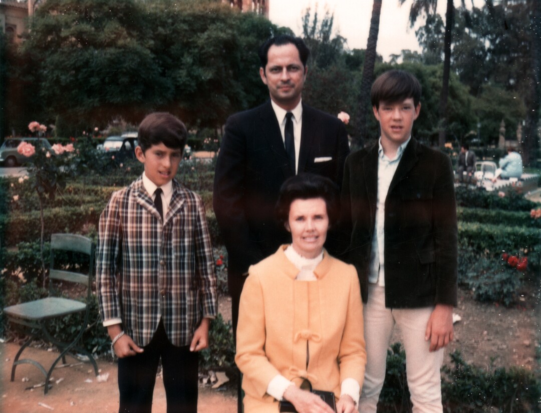 (Photo courtesy of Intellectual Reserve) Family photo of the Hales family, David, Elder Hales, Stephen and Mary, 1969.
