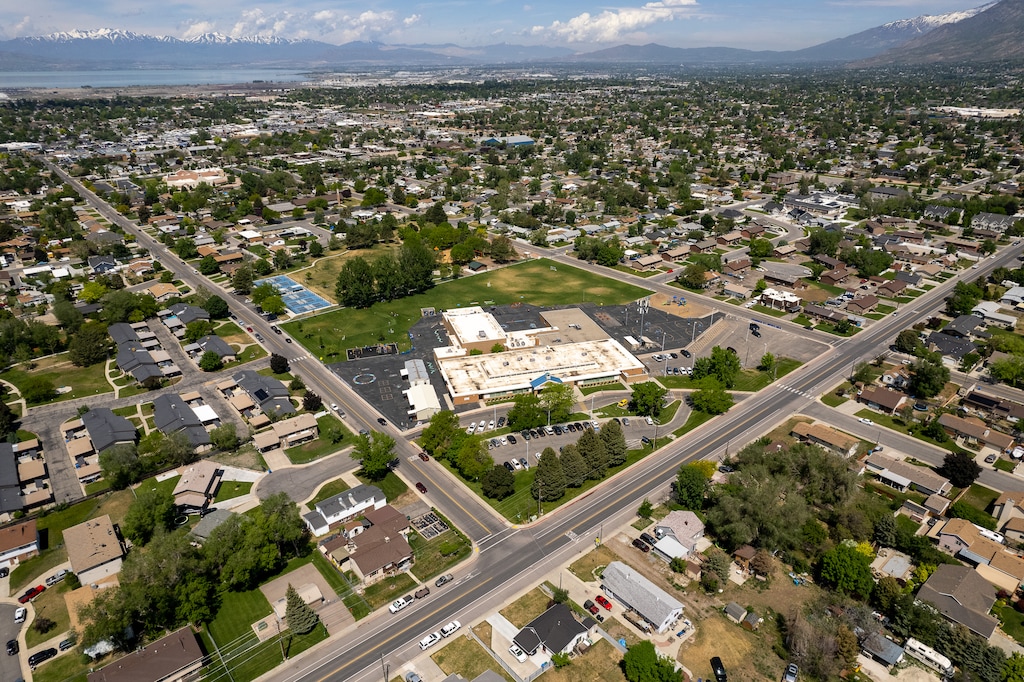 (Trent Nelson | The Salt Lake Tribune) Property values in the Alpine School District, which includes Orem, shown here, have skyrocketed — which plays into what the school board is planning for its proposed new tax levy. The board recently voted to close Sharon Elementary School, foreground, in the wake of a failed bond vote.