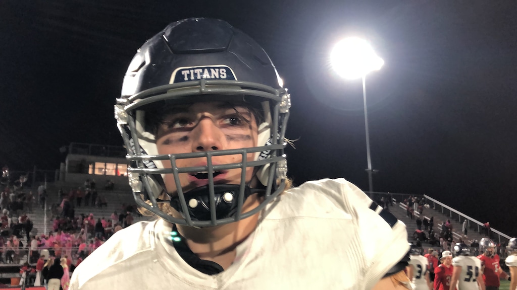 (Sammy Mora | The Salt Lake Tribune) Syracuse's Tyson Stapley had two touchdowns in the Titans' playoff victory.