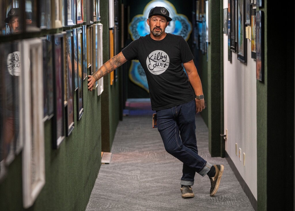 (Rick Egan | The Salt Lake Tribune) Charles Thorpe, who runs Space and Faders, a South Salt Lake space for local artists of all kinds to not only hone their craft in rooms that can be rented out but connect with other people in the community, on Tuesday, June 13, 2023.