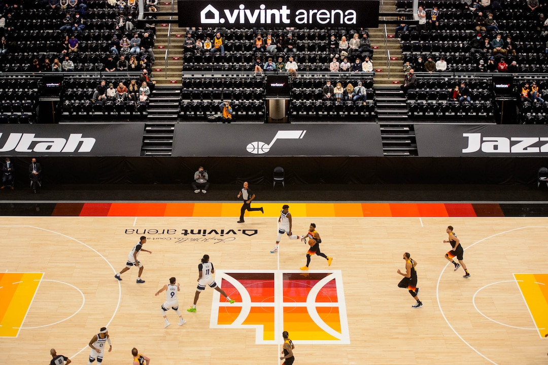 (Trent Nelson  |  The Salt Lake Tribune) A limited number of fans watch the Utah Jazz host the Minnesota Timberwolves, NBA basketball at Vivint Smart Home Arena in Salt Lake City on Saturday, Dec. 26, 2020.