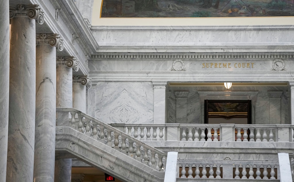 (Bethany Baker  |  The Salt Lake Tribune) The historic Utah Supreme Court at the Utah Capitol in Salt Lake City on Wednesday, Sept. 3, 2025.