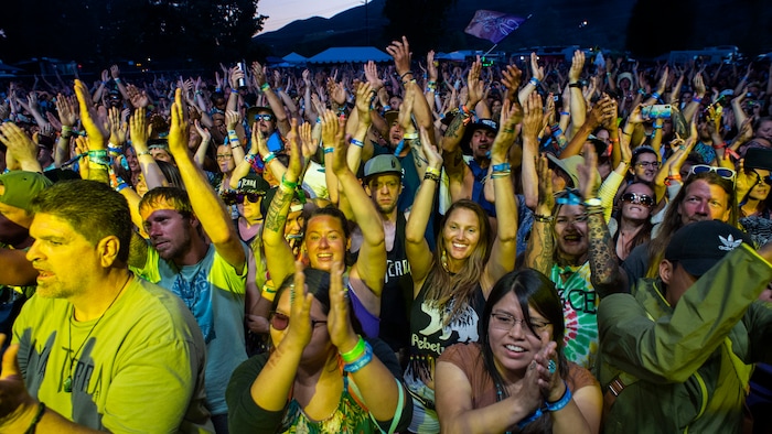 (Rick Egan  |  The Salt Lake Tribune)  Fans cheer as Iya Terra plays at the Regge Rise Up Music Festival at the Rivers Edge near Heber City, Saturday, Aug. 24, 2019.