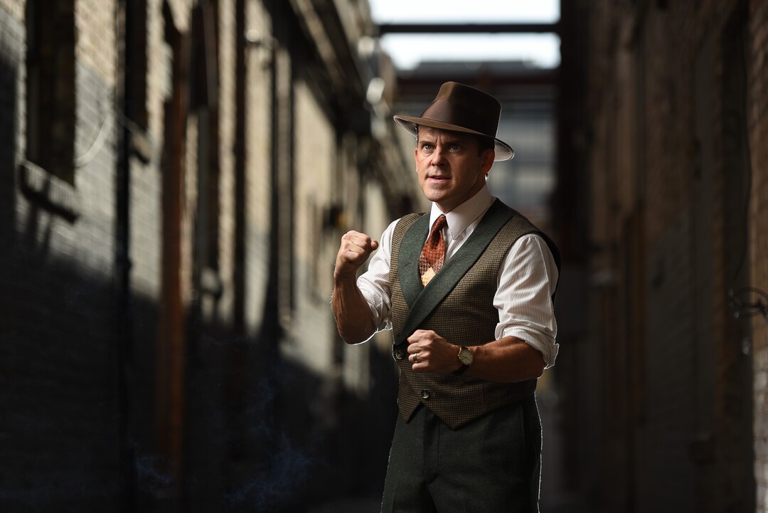 (Francisco Kjolseth | The Salt Lake Tribune)  Robert Creighton, an actor who is the writer, composer and star of "Cagney: The Musical," opening Sept. 20 at the Pioneer Theatre, where it is being groomed for a possible run on Broadway.