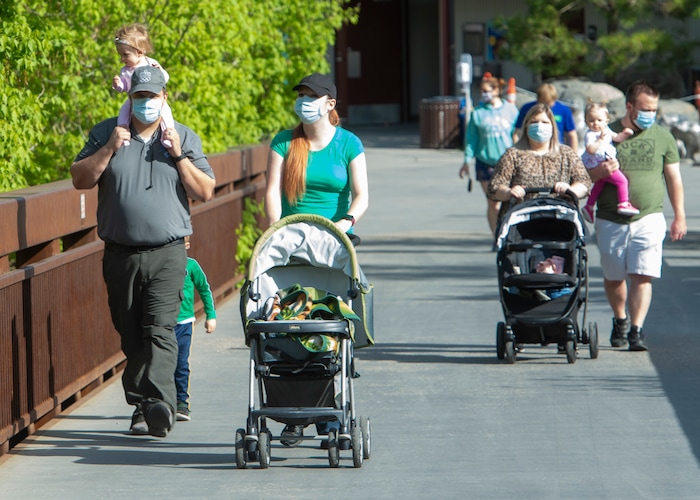 (Rick Egan  |  The Salt Lake Tribune)   The Hogle Zoo opened up again for visitors, with special rules for social distancing, Saturday May 2, 2020